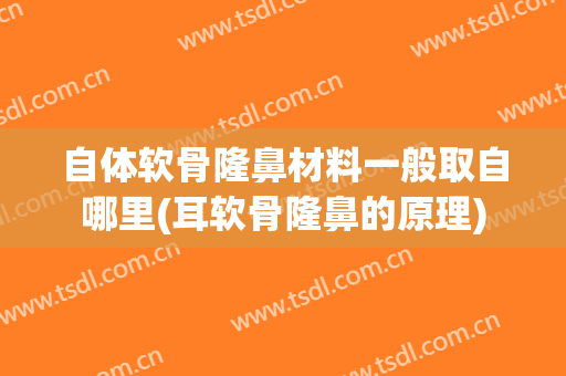 自体软骨隆鼻材料一般取自哪里(耳软骨隆鼻的原理)