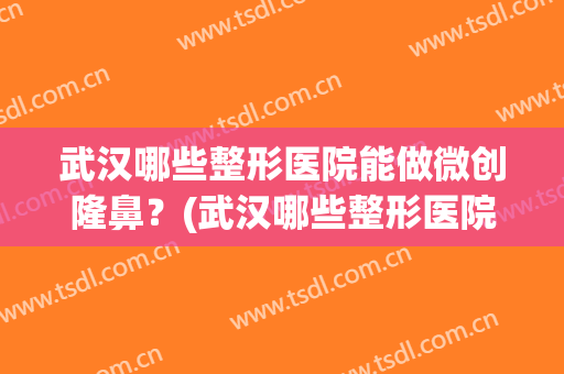 武汉哪些整形医院能做微创隆鼻？(武汉哪些整形医院能做微创隆鼻修复)