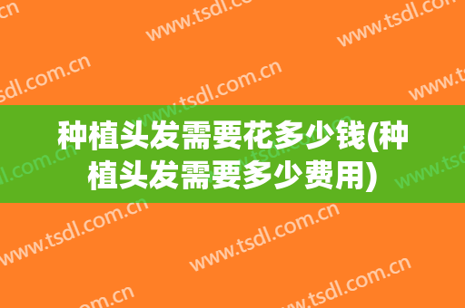 种植头发需要花多少钱(种植头发需要多少费用)