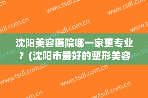 沈阳美容医院哪一家更专业？(沈阳市最好的整形美容医院是哪一个)