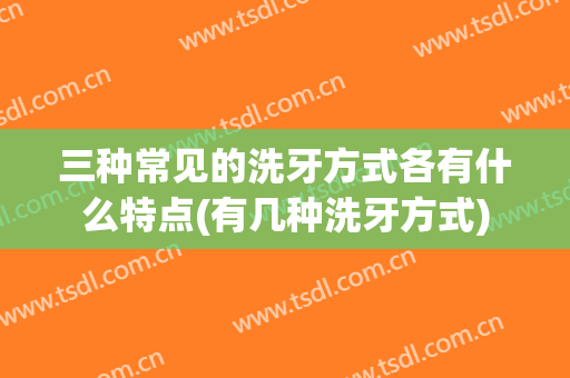 三种常见的洗牙方式各有什么特点(有几种洗牙方式)