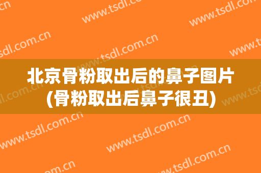 北京骨粉取出后的鼻子图片(骨粉取出后鼻子很丑)