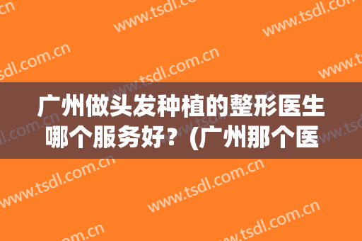 广州做头发种植的整形医生哪个服务好？(广州那个医院可以做头发植发的)