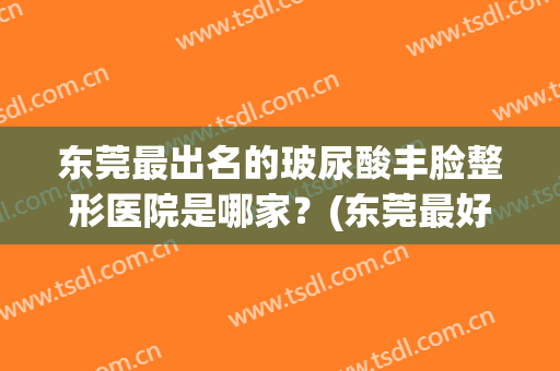 东莞最出名的玻尿酸丰脸整形医院是哪家？(东莞最好的美容整形医院)