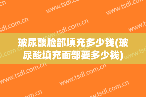 玻尿酸脸部填充多少钱(玻尿酸填充面部要多少钱)
