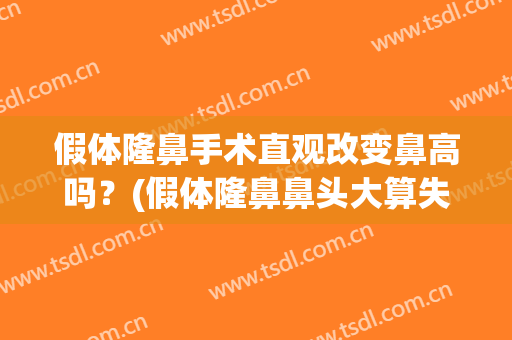 假体隆鼻手术直观改变鼻高吗？(假体隆鼻鼻头大算失败吗)