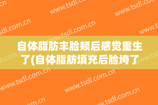 自体脂肪丰脸颊后感觉重生了(自体脂肪填充后脸垮了)