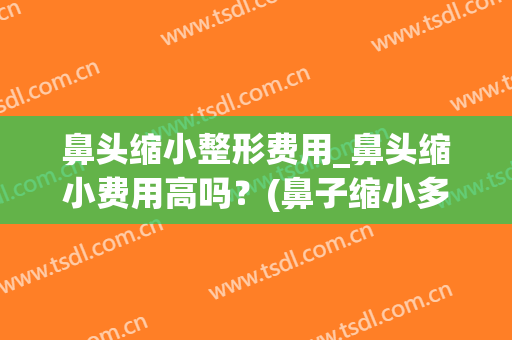 鼻头缩小整形费用_鼻头缩小费用高吗？(鼻子缩小多少费用)