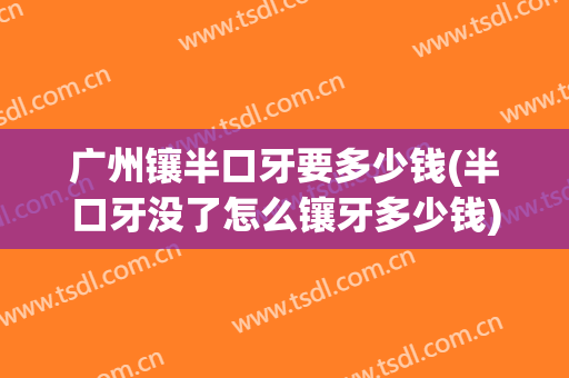 广州镶半口牙要多少钱(半口牙没了怎么镶牙多少钱)