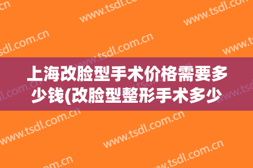 上海改脸型手术价格需要多少钱(改脸型整形手术多少钱)