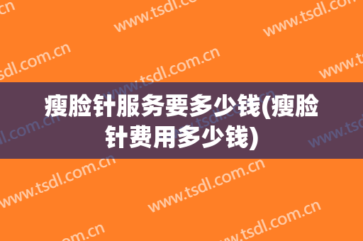 瘦脸针服务要多少钱(瘦脸针费用多少钱)