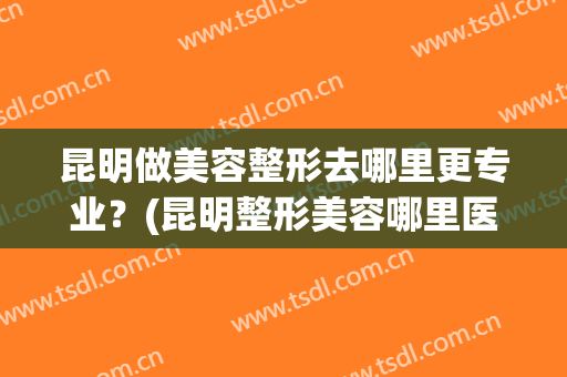 昆明做美容整形去哪里更专业？(昆明整形美容哪里医院比较好)