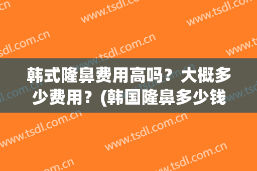 韩式隆鼻费用高吗？大概多少费用？(韩国隆鼻多少钱一次)
