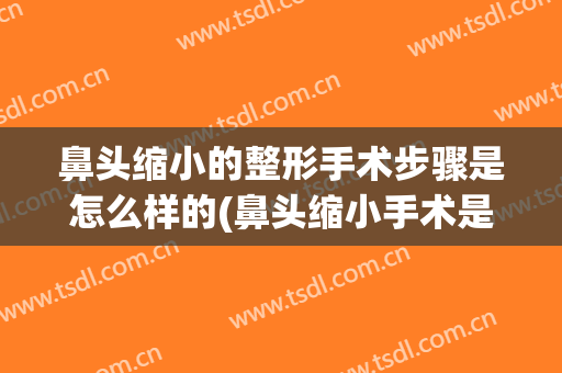 鼻头缩小的整形手术步骤是怎么样的(鼻头缩小手术是怎么做的)