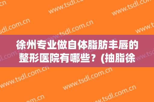 徐州专业做自体脂肪丰唇的整形医院有哪些？(抽脂徐州哪个整形医院好)