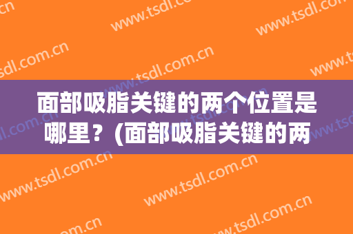面部吸脂关键的两个位置是哪里？(面部吸脂关键的两个位置是哪里图片)