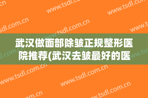 武汉做面部除皱正规整形医院推荐(武汉去皱最好的医院美莱整形)