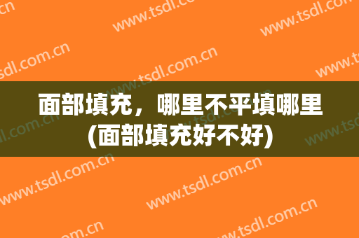 面部填充，哪里不平填哪里(面部填充好不好)