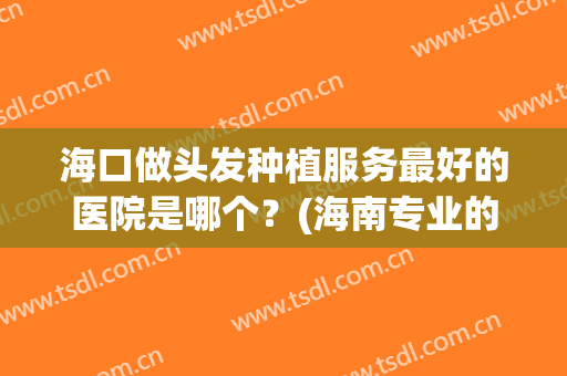 海口做头发种植服务最好的医院是哪个？(海南专业的植发医院)