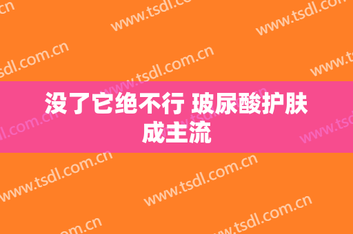 没了它绝不行 玻尿酸护肤成主流