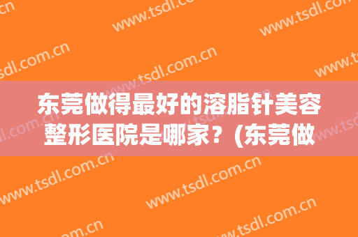 东莞做得最好的溶脂针美容整形医院是哪家？(东莞做得最好的溶脂针美容整形医院是哪家呢)