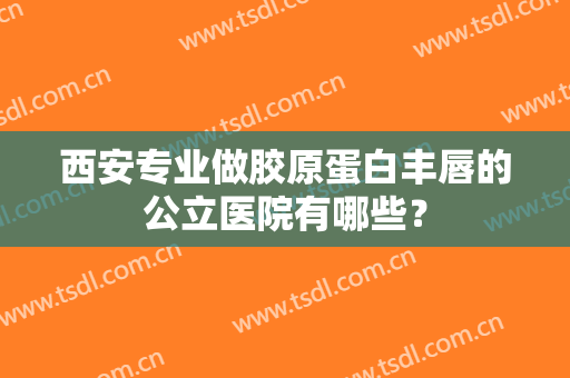 西安专业做胶原蛋白丰唇的公立医院有哪些？