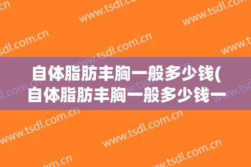 自体脂肪丰胸一般多少钱(自体脂肪丰胸一般多少钱一个小时)