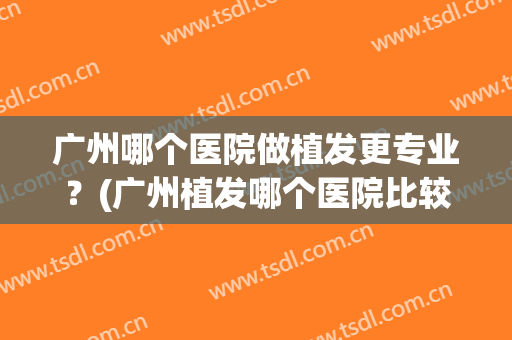 广州哪个医院做植发更专业？(广州植发哪个医院比较好)