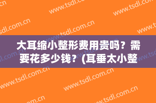 大耳缩小整形费用贵吗？需要花多少钱？(耳垂太小整形要多少钱)