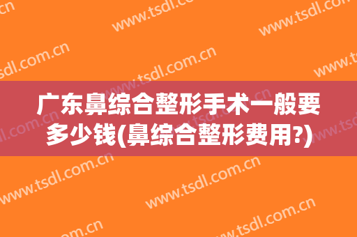 广东鼻综合整形手术一般要多少钱(鼻综合整形费用?)