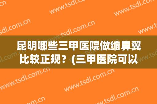 昆明哪些三甲医院做缩鼻翼比较正规？(三甲医院可以缩鼻翼吗)