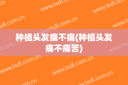 种植头发痛不痛(种植头发痛不痛苦)