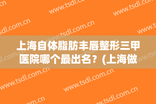 上海自体脂肪丰唇整形三甲医院哪个最出名?(上海做丰唇最好的医院) 上海自体脂肪丰唇整形三甲医院哪个最出名?(上海做丰唇最好的医院)