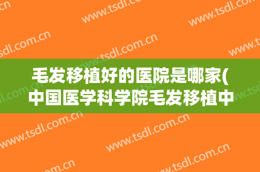毛发移植好的医院是哪家(中国医学科学院毛发移植中心怎么样?)