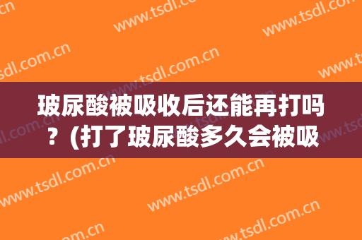 玻尿酸被吸收后还能再打吗？(打了玻尿酸多久会被吸收)