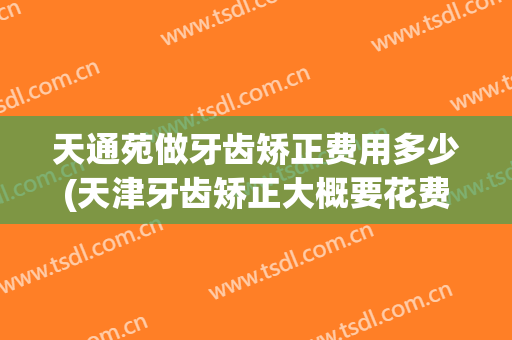 天通苑做牙齿矫正费用多少(天津牙齿矫正大概要花费多少钱)