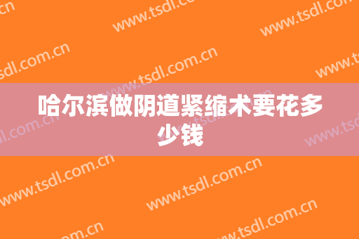 哈尔滨做阴道紧缩术要花多少钱