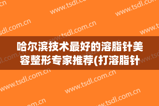 哈尔滨技术最好的溶脂针美容整形专家推荐(打溶脂针价格)