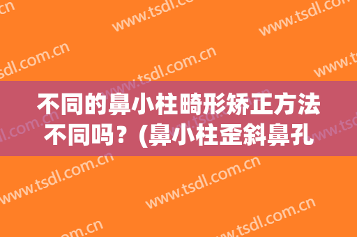 不同的鼻小柱畸形矫正方法不同吗？(鼻小柱歪斜鼻孔不一致算整形失败吗)