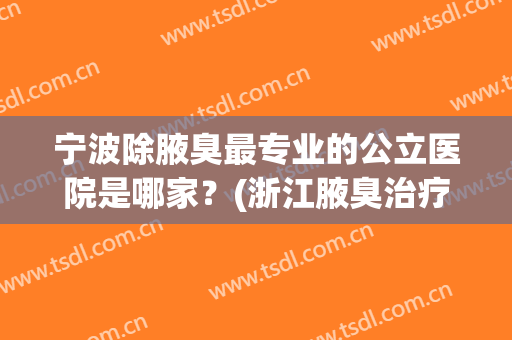 宁波除腋臭最专业的公立医院是哪家？(浙江腋臭治疗最好的医院)