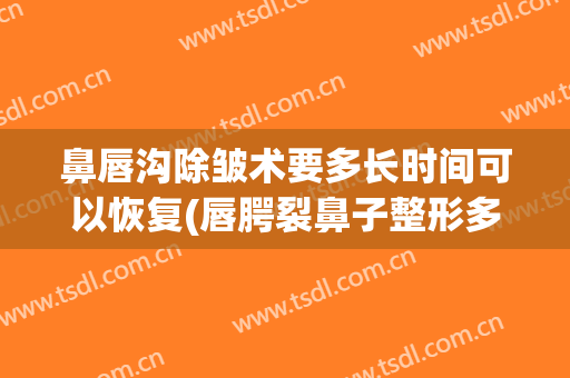 鼻唇沟除皱术要多长时间可以恢复(唇腭裂鼻子整形多久恢复好)