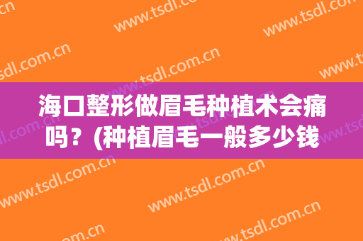 海口整形做眉毛种植术会痛吗？(种植眉毛一般多少钱有后遗症吗)