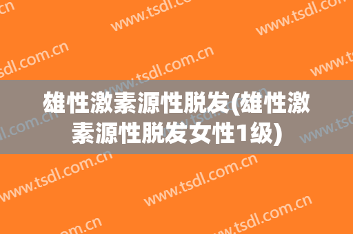 雄性激素源性脱发(雄性激素源性脱发女性1级)