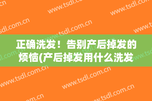 正确洗发！告别产后掉发的烦恼(产后掉发用什么洗发水可以改善)