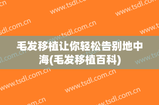 毛发移植让你轻松告别地中海(毛发移植百科)