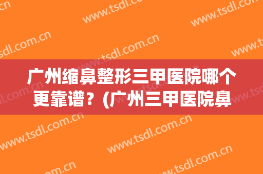 广州缩鼻整形三甲医院哪个更靠谱？(广州三甲医院鼻整形好的医生)