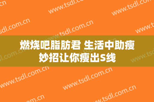 燃烧吧脂肪君 生活中助瘦妙招让你瘦出S线