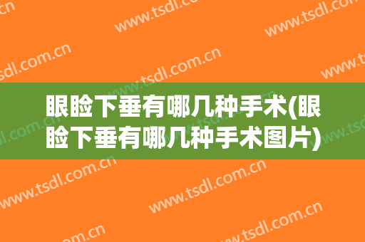 眼睑下垂有哪几种手术(眼睑下垂有哪几种手术图片)