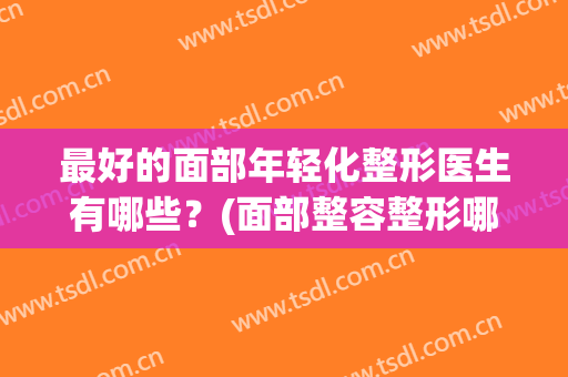 最好的面部年轻化整形医生有哪些？(面部整容整形哪里好)