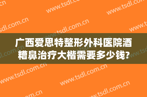 广西爱思特整形外科医院酒糟鼻治疗大楷需要多少钱?多长时间恢复?(去医院看酒糟鼻要多少钱)